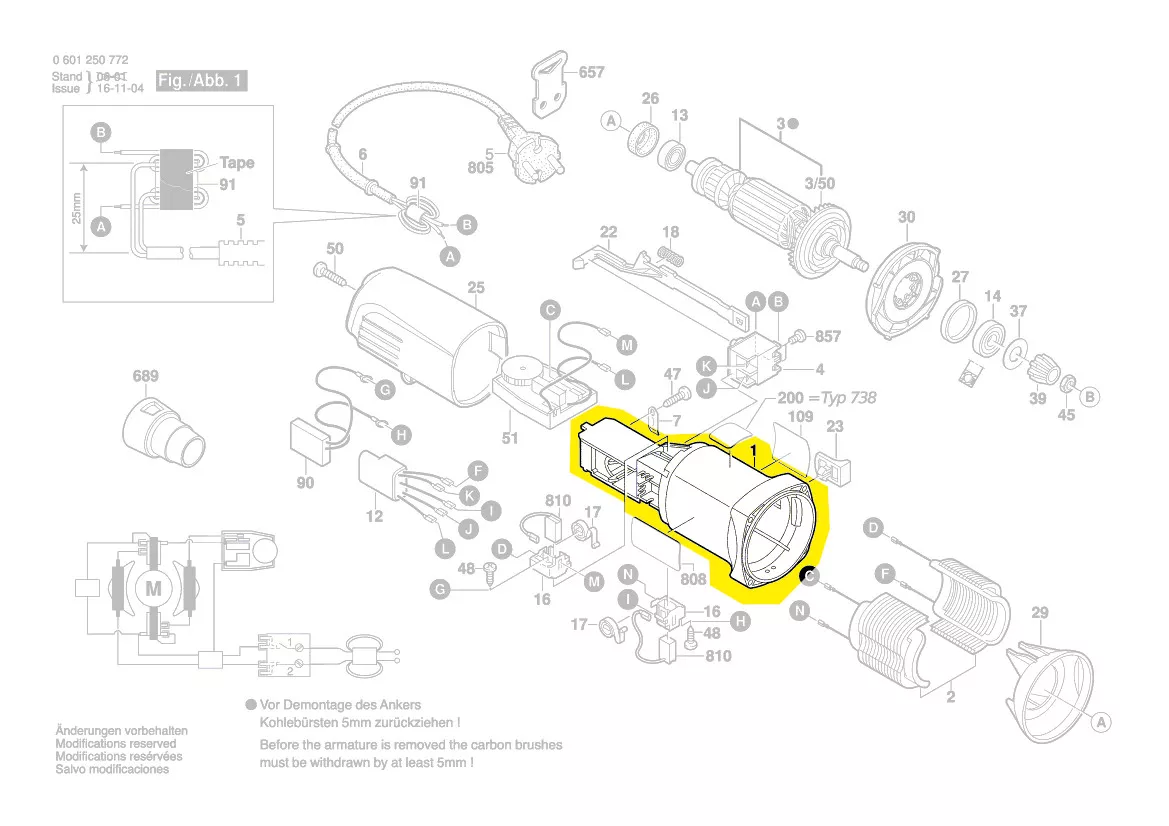Boîtier moteur réf. 1 619 P09 772 Bosch